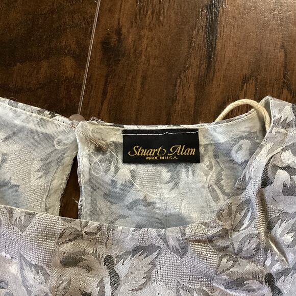 Stuart Alan Silver Satin Dress - Picture 5 of 5